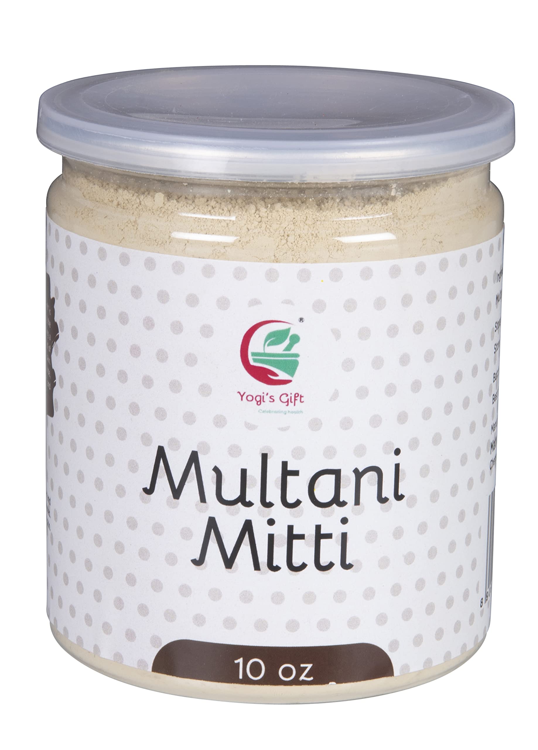 YOGI’S GIFT Polvo Multani Mitti para limpieza facial suave y exfoliación