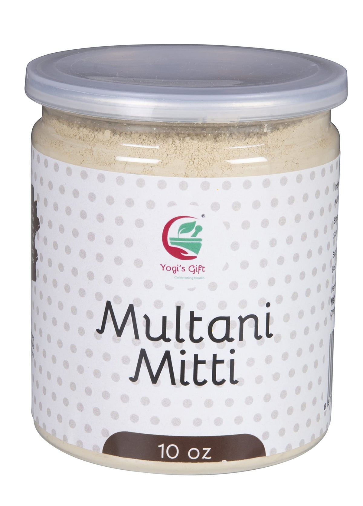 YOGI’S GIFT Polvo Multani Mitti para limpieza facial suave y exfoliación
