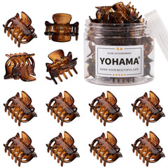 Clip YOHAMA pelo mini marrón de 1 pulgada ideal para peinados rápidos
