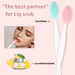 Yoizyfree exfoliante de labios de silicona, uso diario para labios lisos.