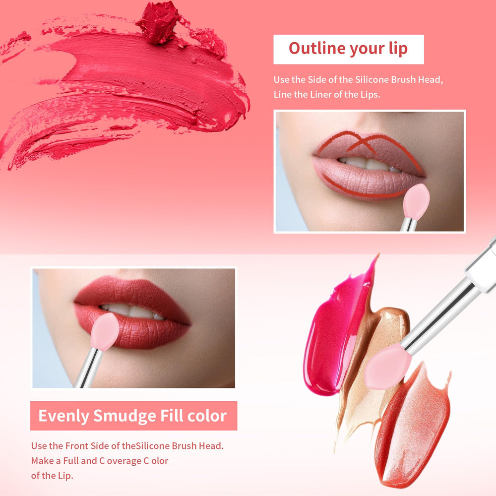 Yoizyfree set de maquillaje para labios con aplicadores multifuncionales de silicona.