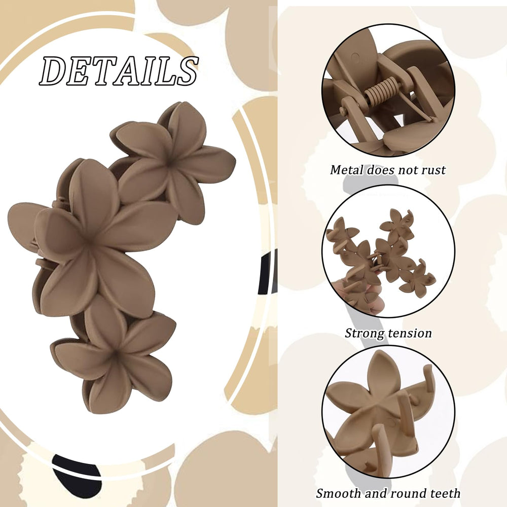 Conjunto de 6 pinzas florales Yonoy para crear peinados variados.