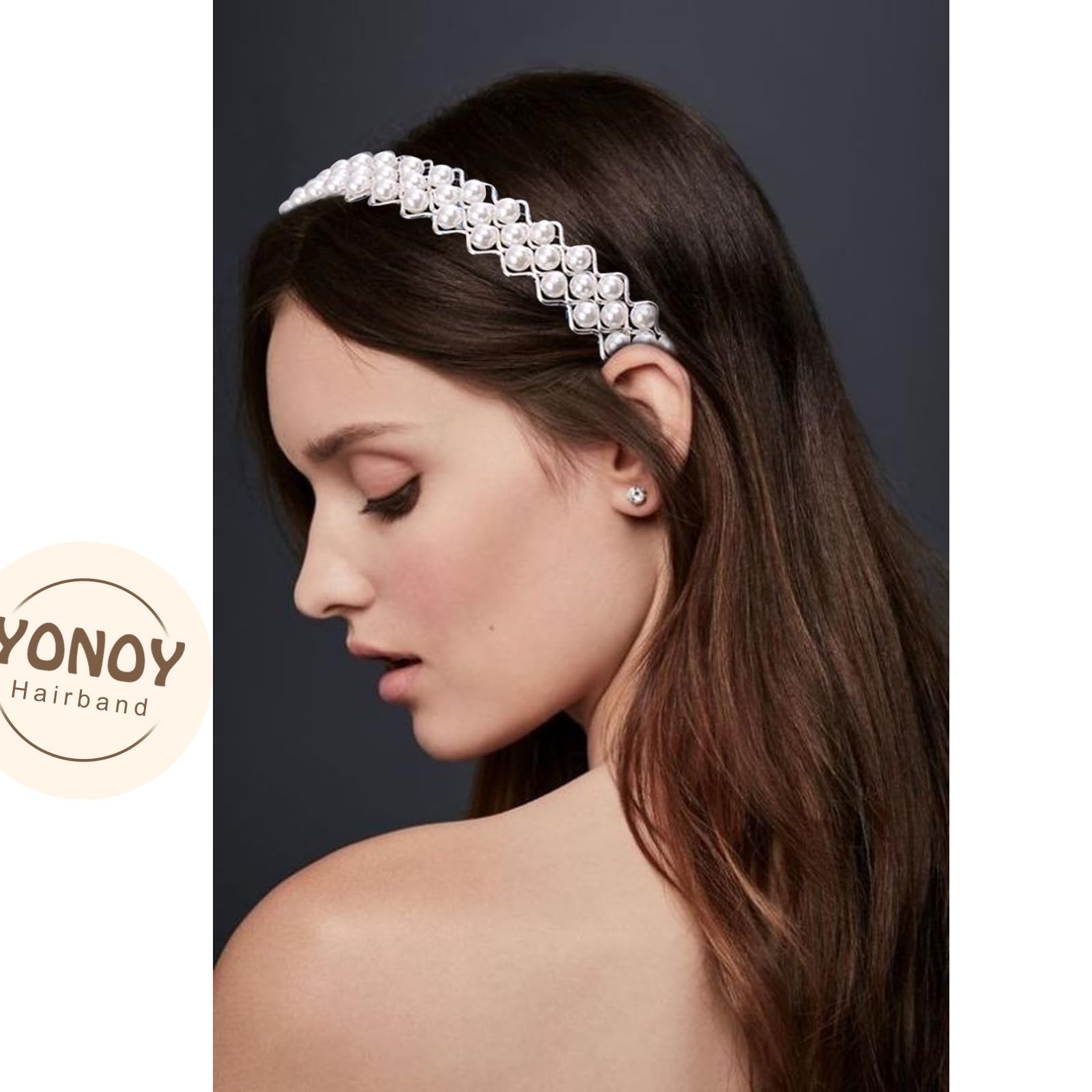 Diadema YONOY en peinado suave ofrece sujeción cómoda