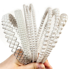 YONOY diademas de perlas blancas: set de 6 para looks elegantes en bodas