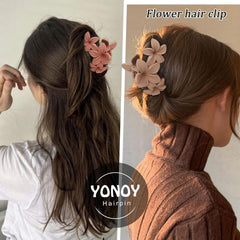 Pinzas flor hawaiana antideslizantes Yonoy con agarre fuerte para todo tipo de cabello.