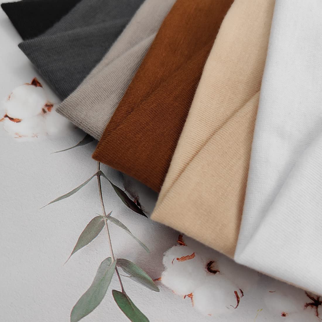 Conjunto de 6 colores sólidos YONUF para diferentes atuendos.