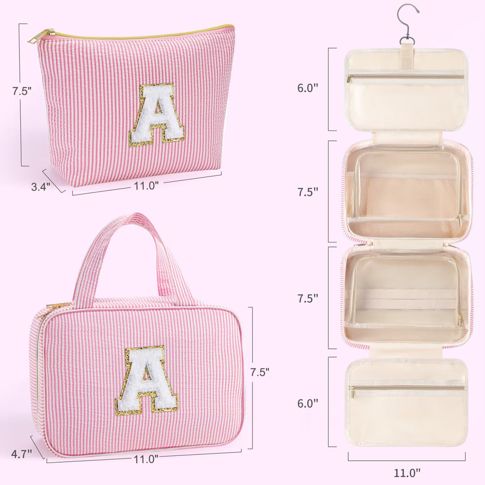 YOOLIFE bolsa personalizada con parche de chenilla dorada e inicial.