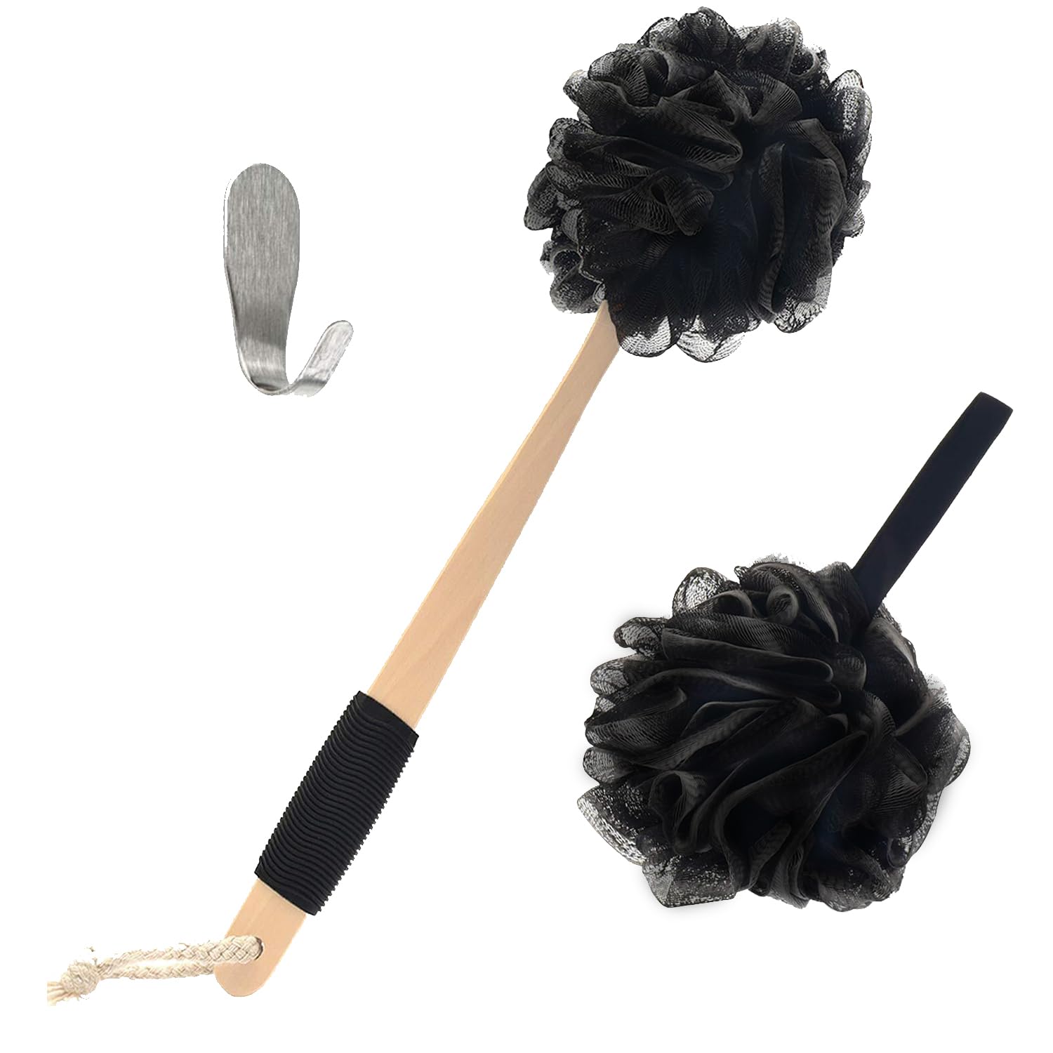 Yoove cepillo de espalda con asa largo para alcanzar la espalda con facilidad y exfoliar suavemente.
