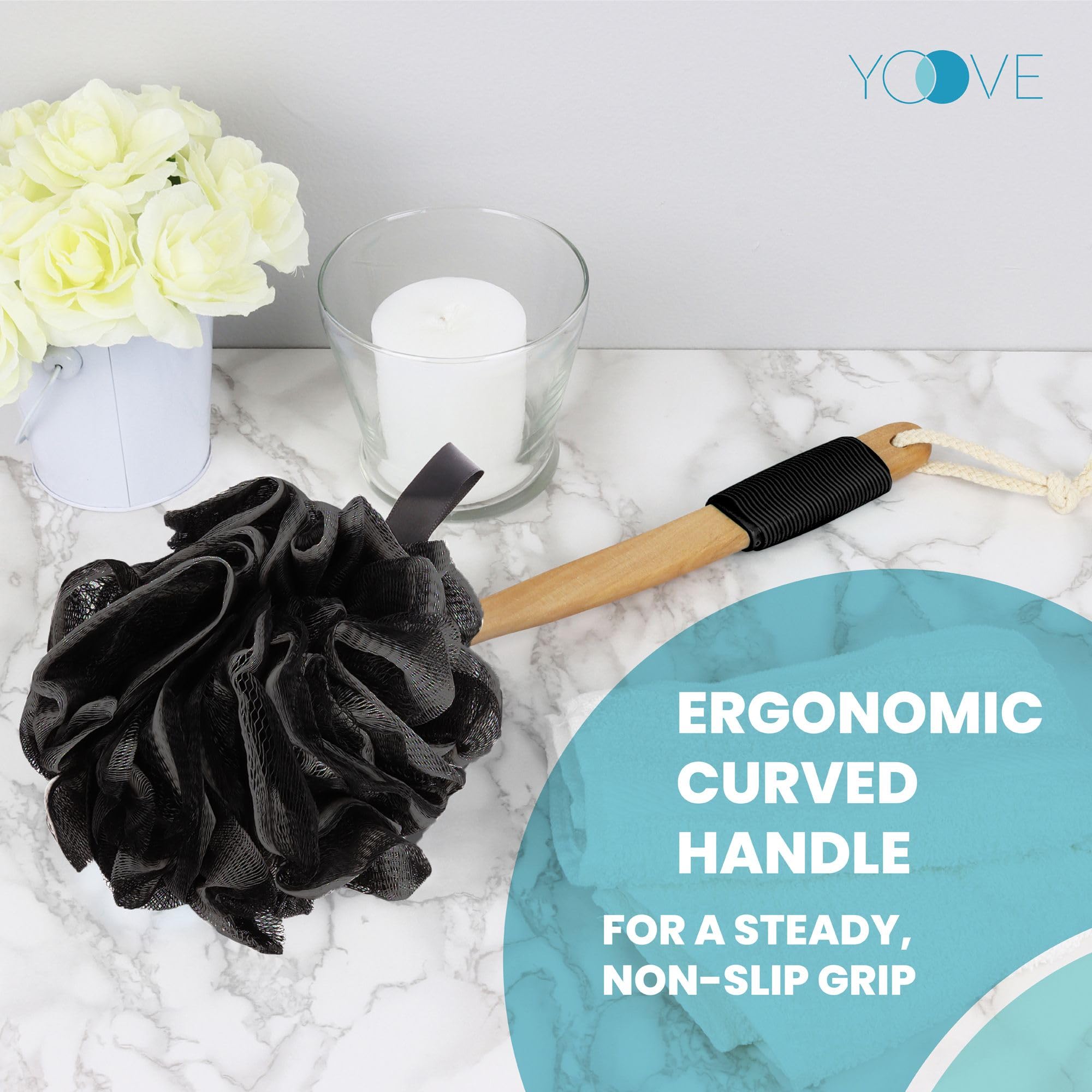 Conjunto exfoliante para espalda de Yoove, ideal para rutinas de baño completas.
