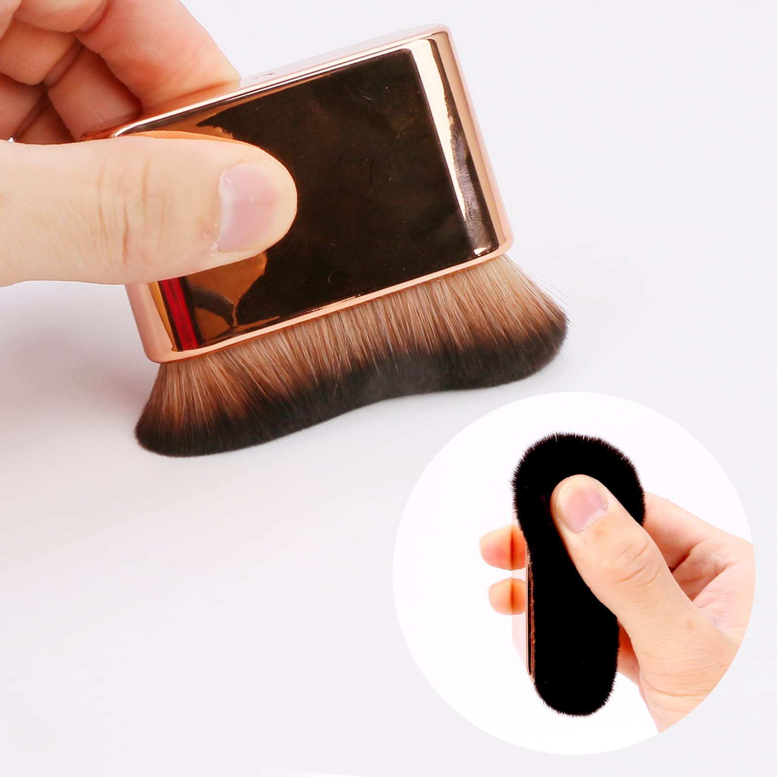 Diseño ergonómico rosa-oro de Yoseng para mayor control.