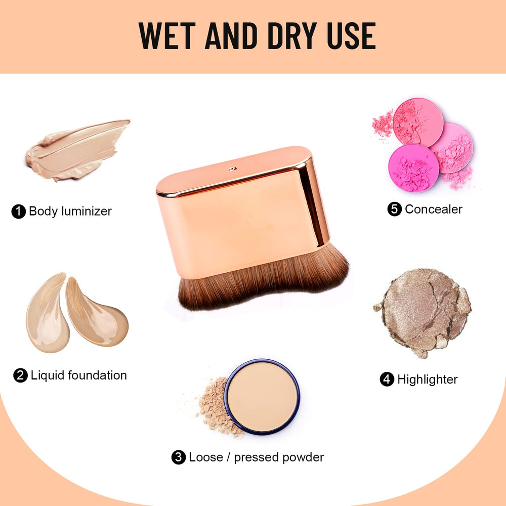 Brocha vegana suave de Yoseng para bronceado y crema.