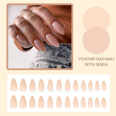 Uñas postizas YOSOMK con efecto natural para acabado realista.