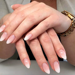 YOSOMK uñas postizas media, acabado ombre para look elegante