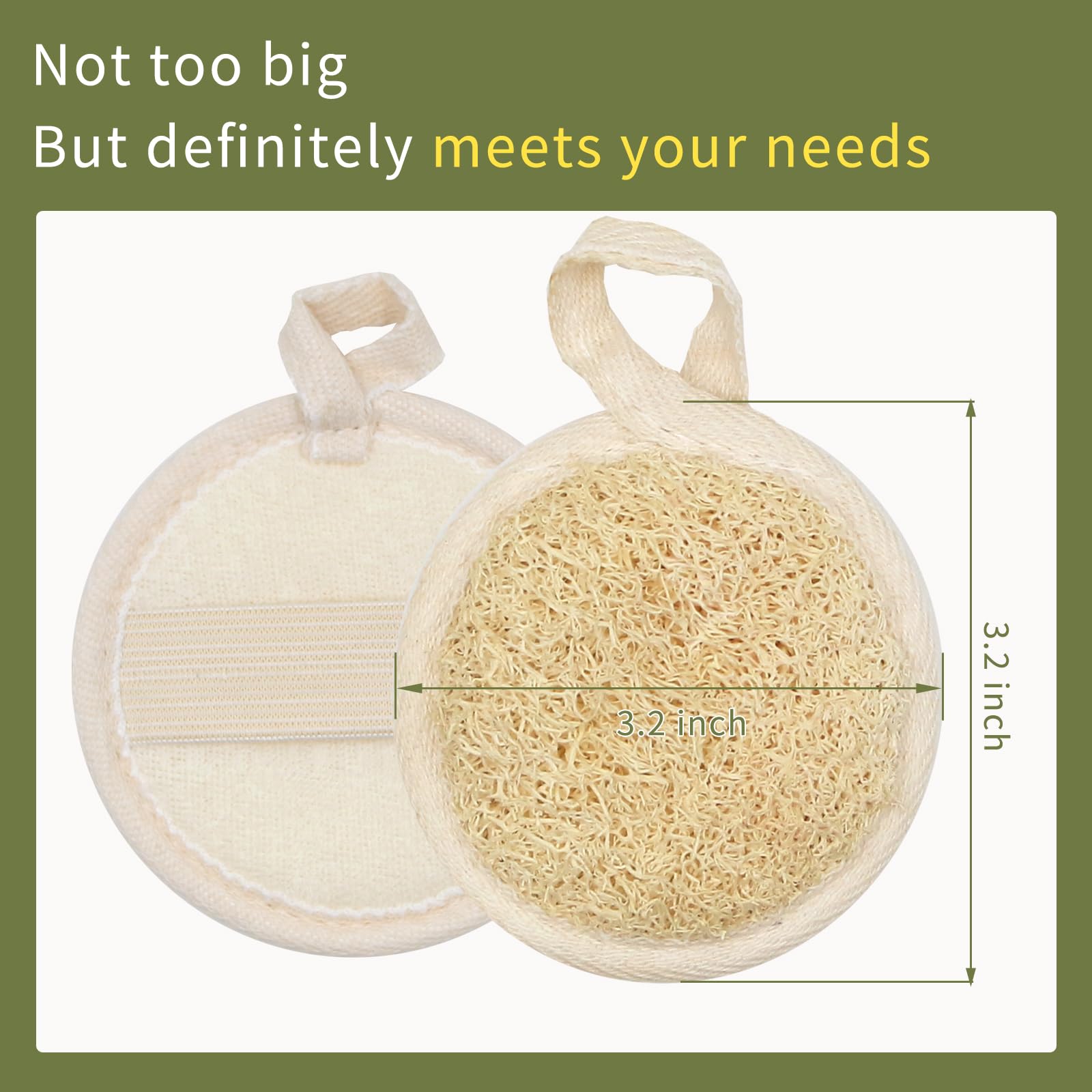 YOTDHUO esponja facial circular de 8 cm para lavado cómodo