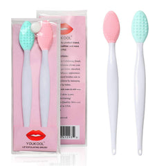 YOUKOOL cepillo exfoliante para labios de doble cara, exfoliación suave.