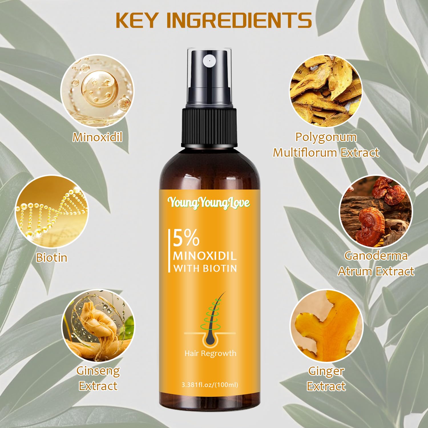 Regeneración de la línea capilar con YOUNGYOUNGLOVE Minoxidil 5%.