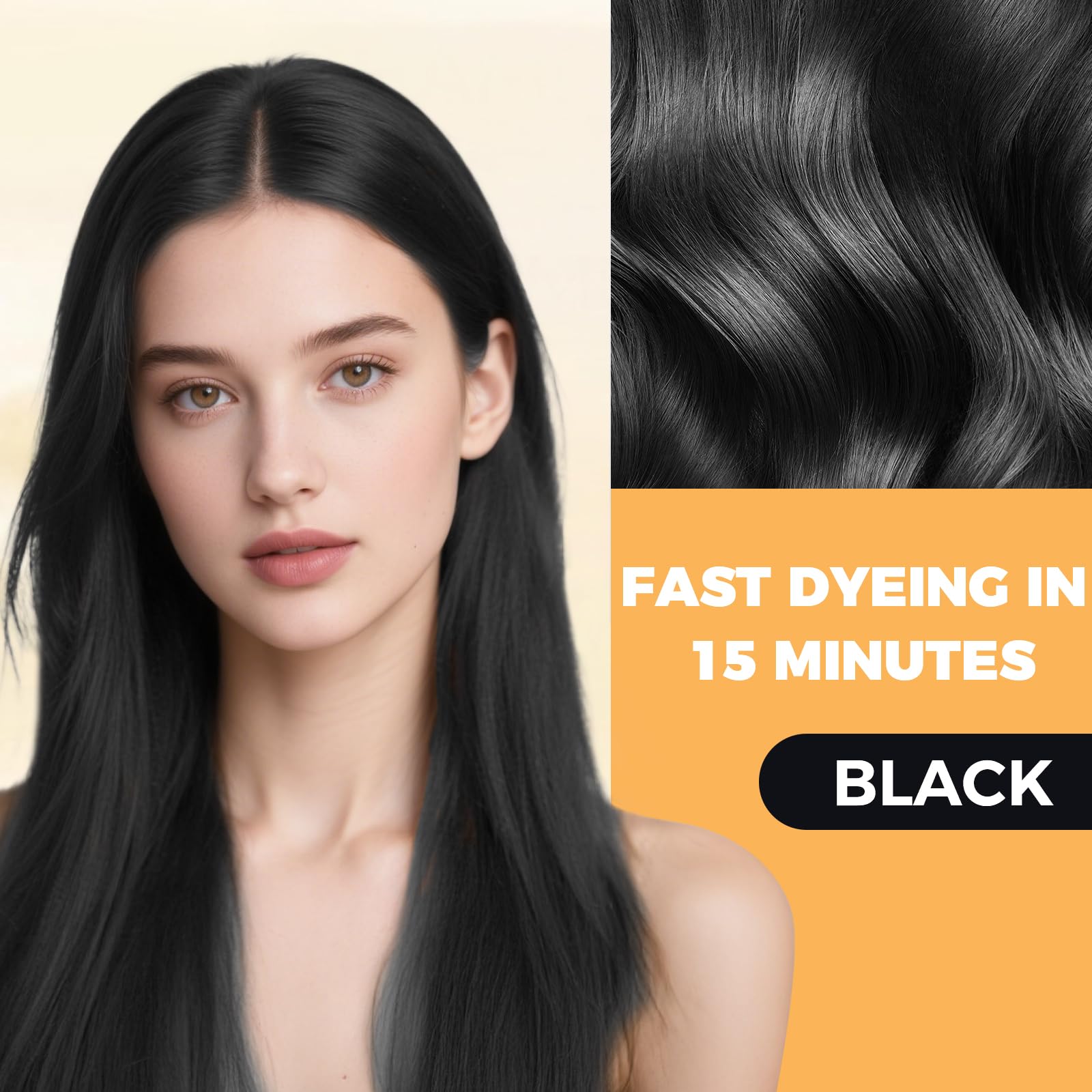 YOURTONE champú colorante 3-en-1 limpia acondiciona y tiñe el cabello