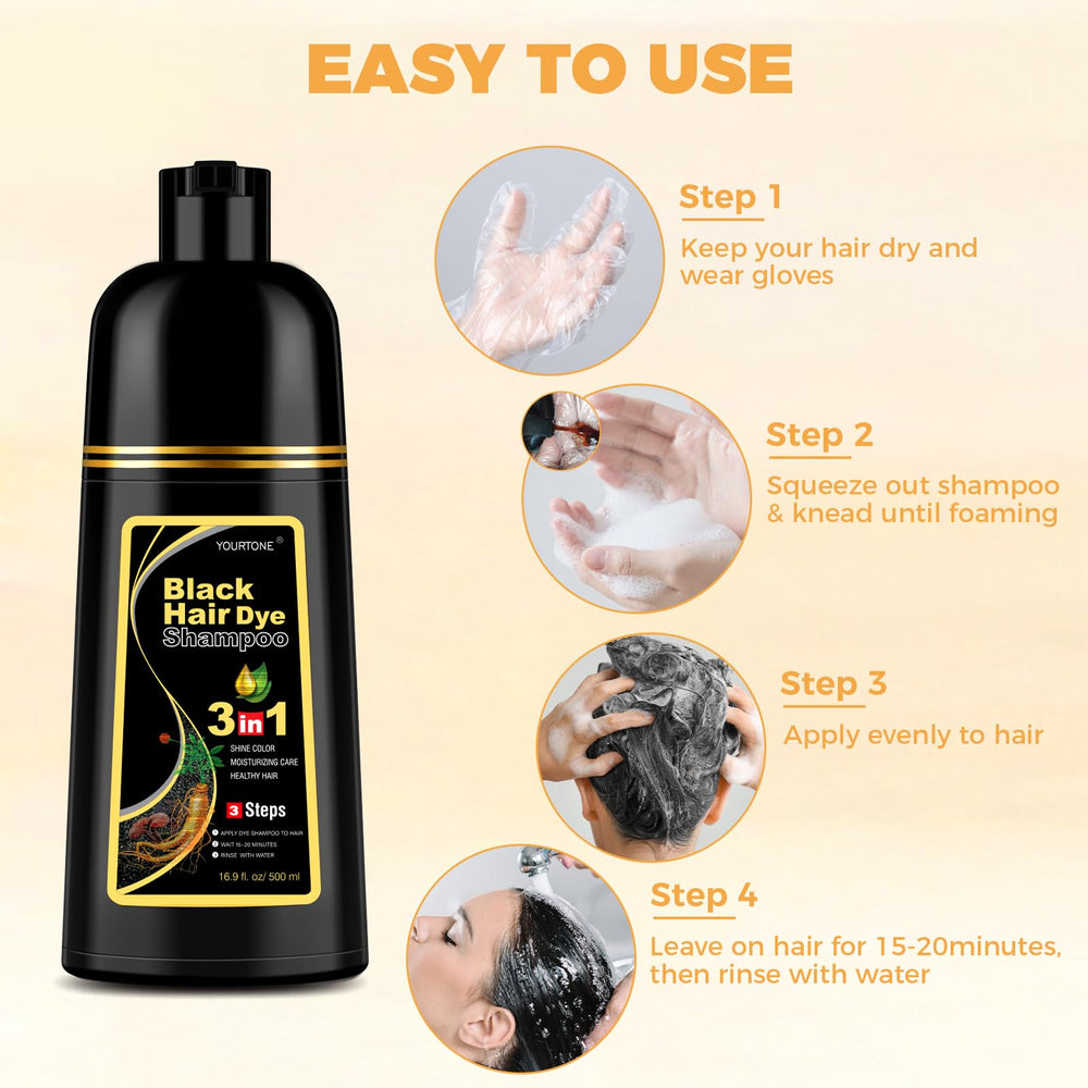 YOURTONE resultado natural cubre canas sin manchas y deja el cabello suave