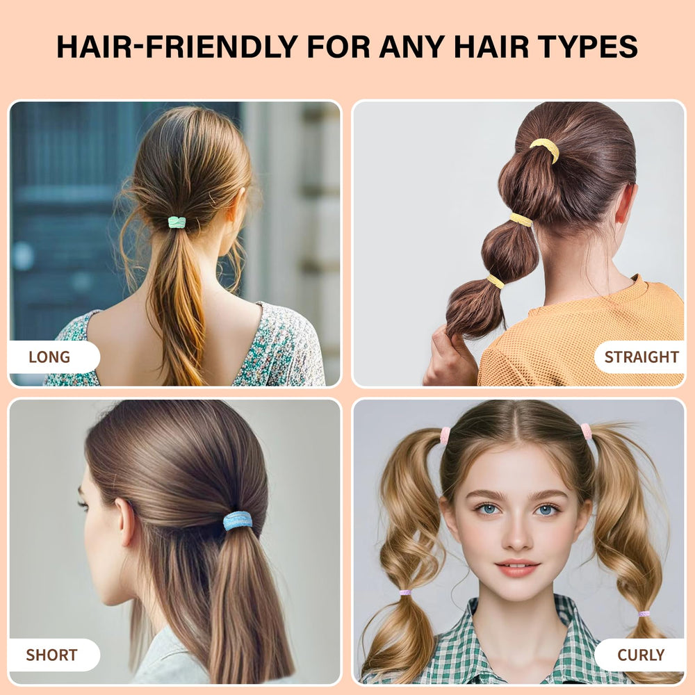 Youxuan ligas elasticas sin daños para cabello delicado.