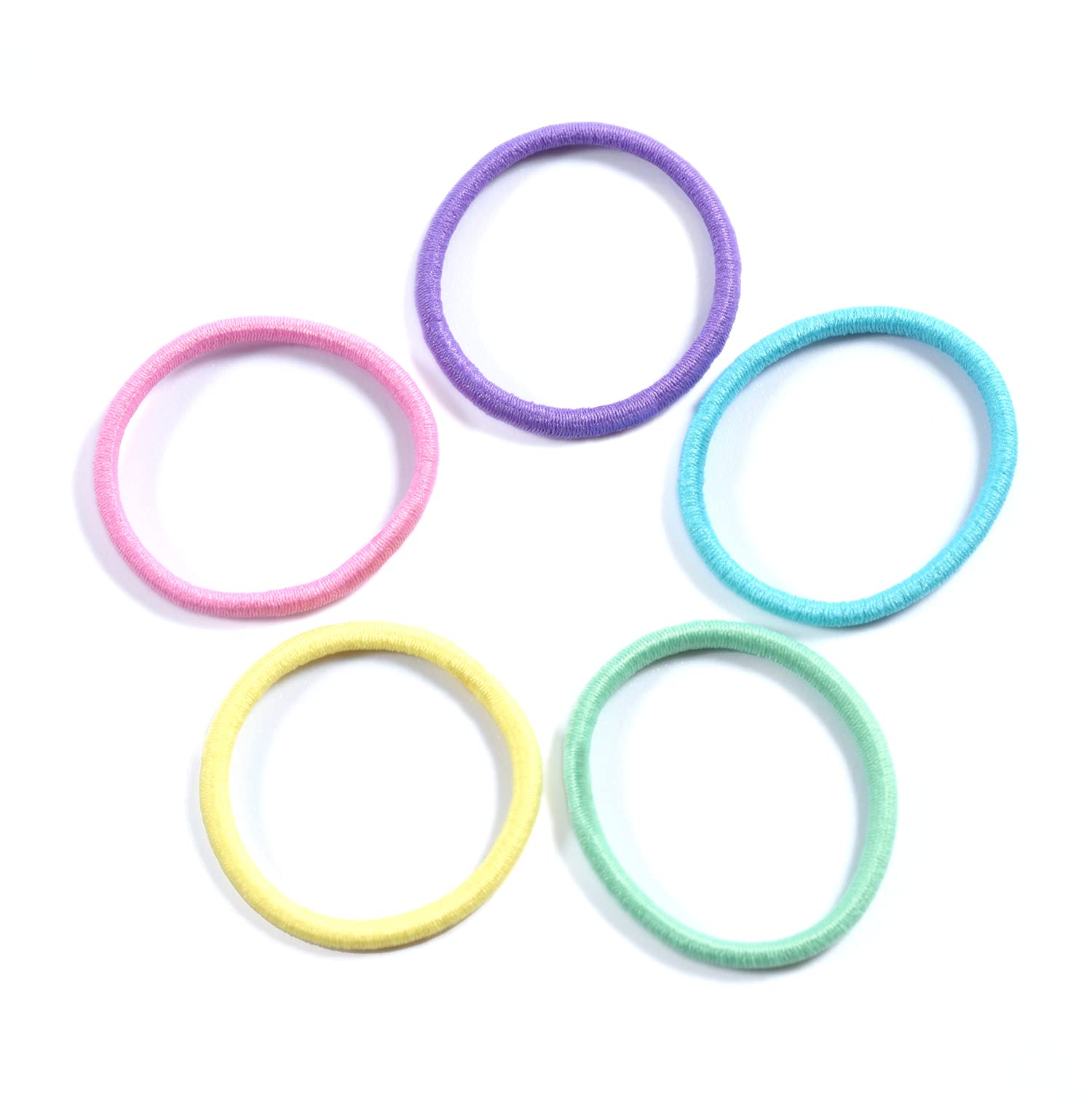 YOUXUAN paquete de 100 elasticos para pelo, ideal para uso diario.