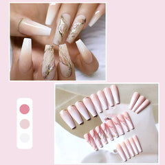 Unas YoYoee gradiente marmol para un look elegante.