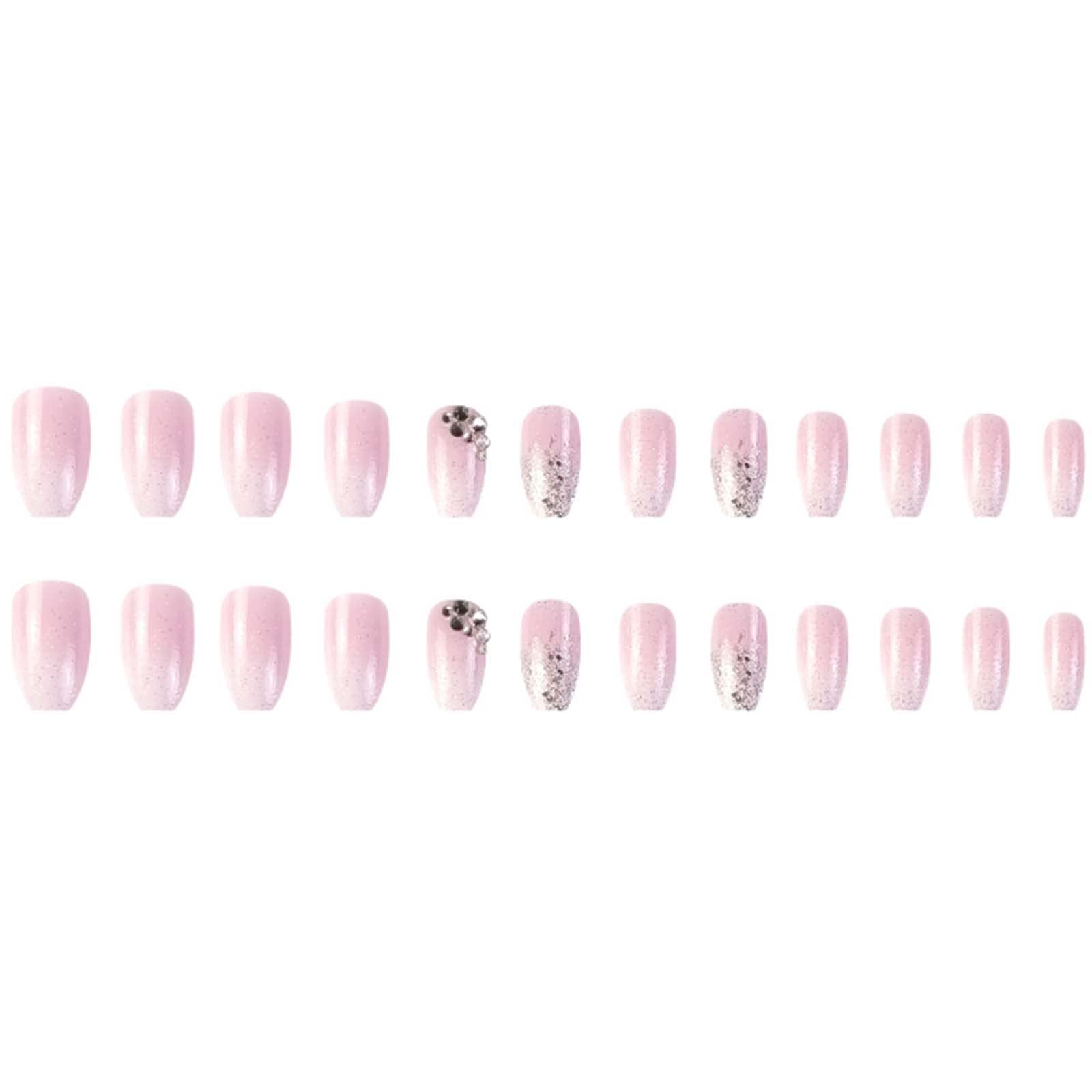 YoYoee uñas postizas 24 piezas para dedos, estilo versátil.