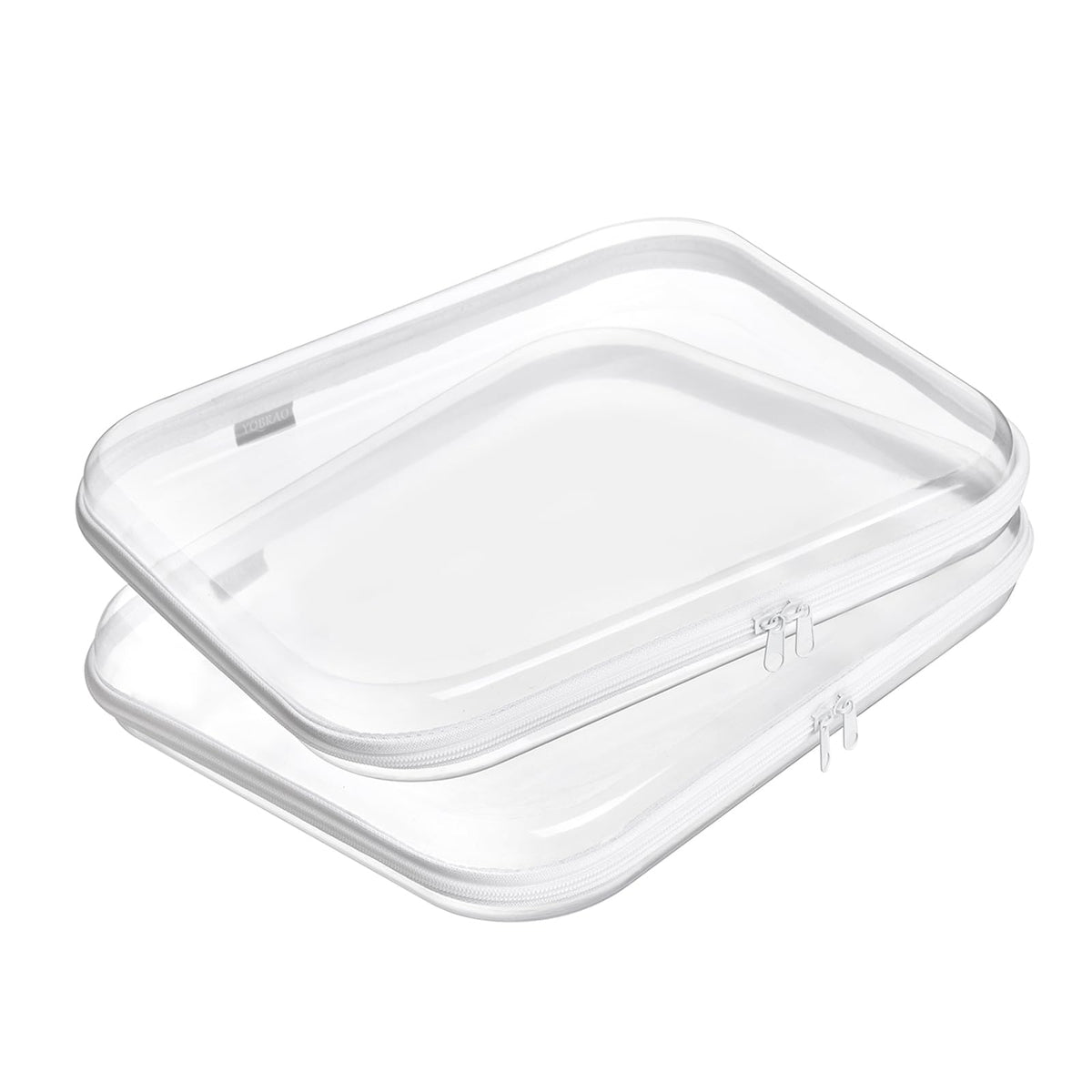 Boîte YQBRAO transparente avec fermeture double, rangement clair et rapide.