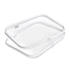 Boîte YQBRAO transparente avec fermeture double, rangement clair et rapide.