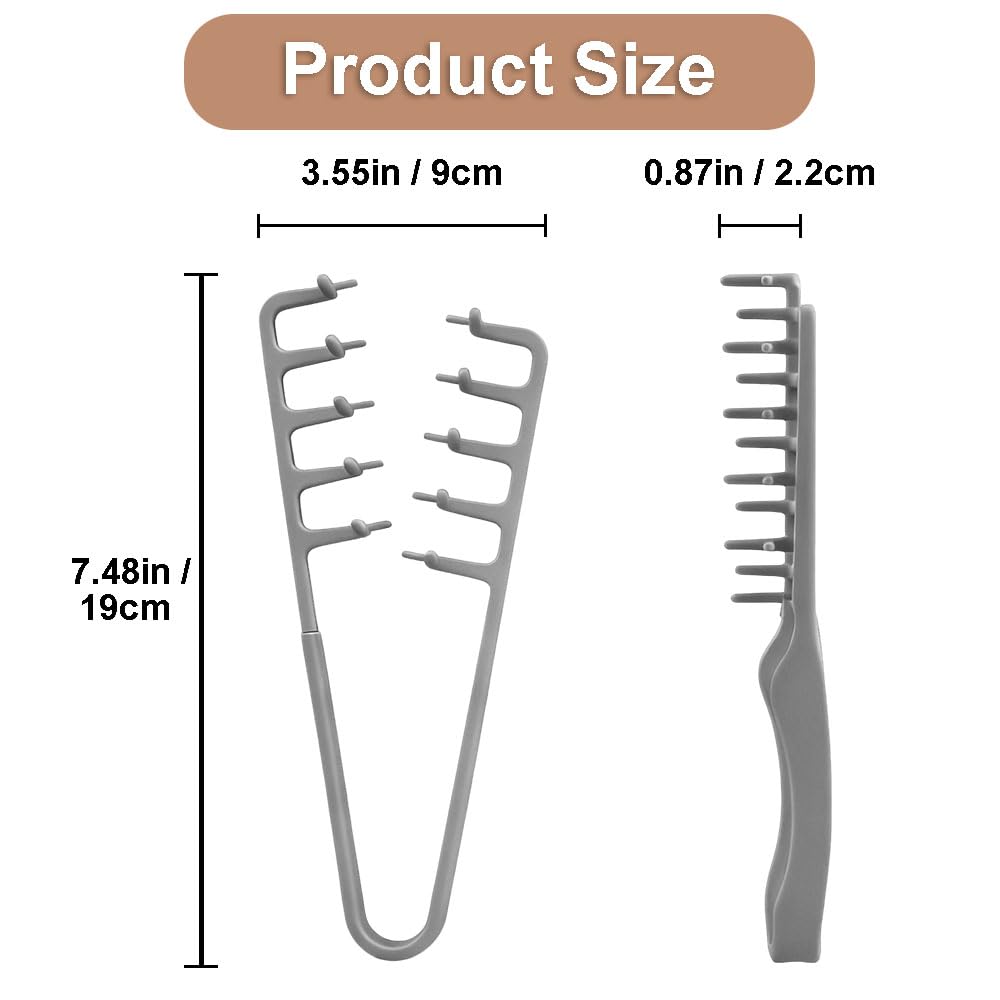 Peine texturizador YRAKOZIN con dientes finos para definir mechones con precisión.