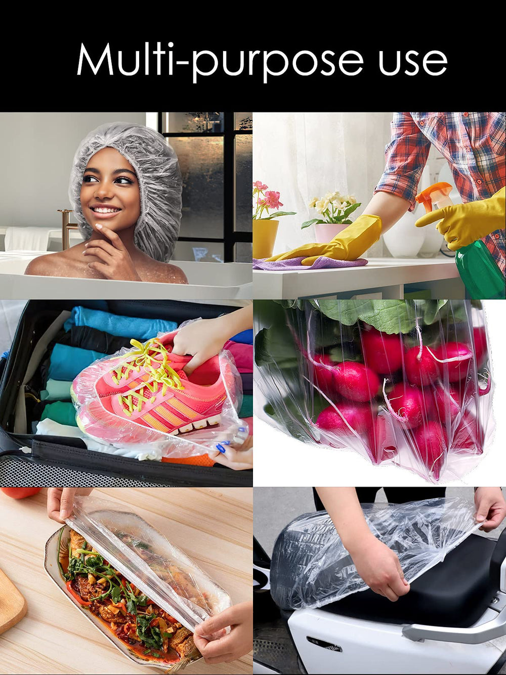 Gorra desechable Yuest para ducha, ideal para viajes y uso puntual.