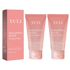 Mascarilla nocturna de colágeno YULI lista para usar durante la noche
