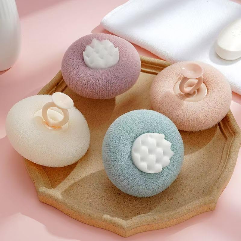 Esponja de baño YUMMIS 2 en 1 para limpieza suave y eficaz.