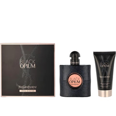 Yves Saint Laurent Black Opium, botella elegante, ideal para uso nocturno.