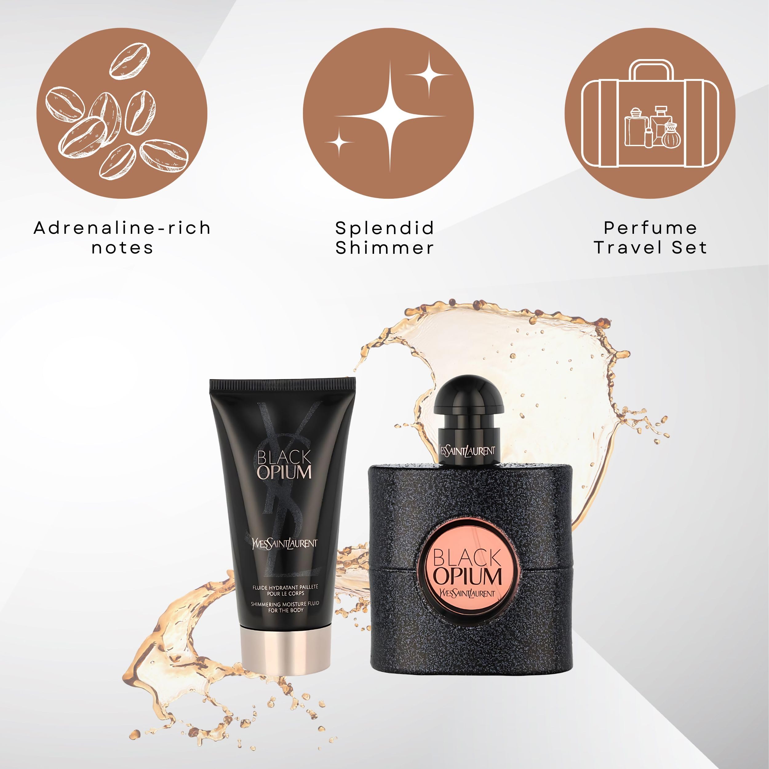 YSL Black Opium, flor de azahar para un toque floral luminoso.