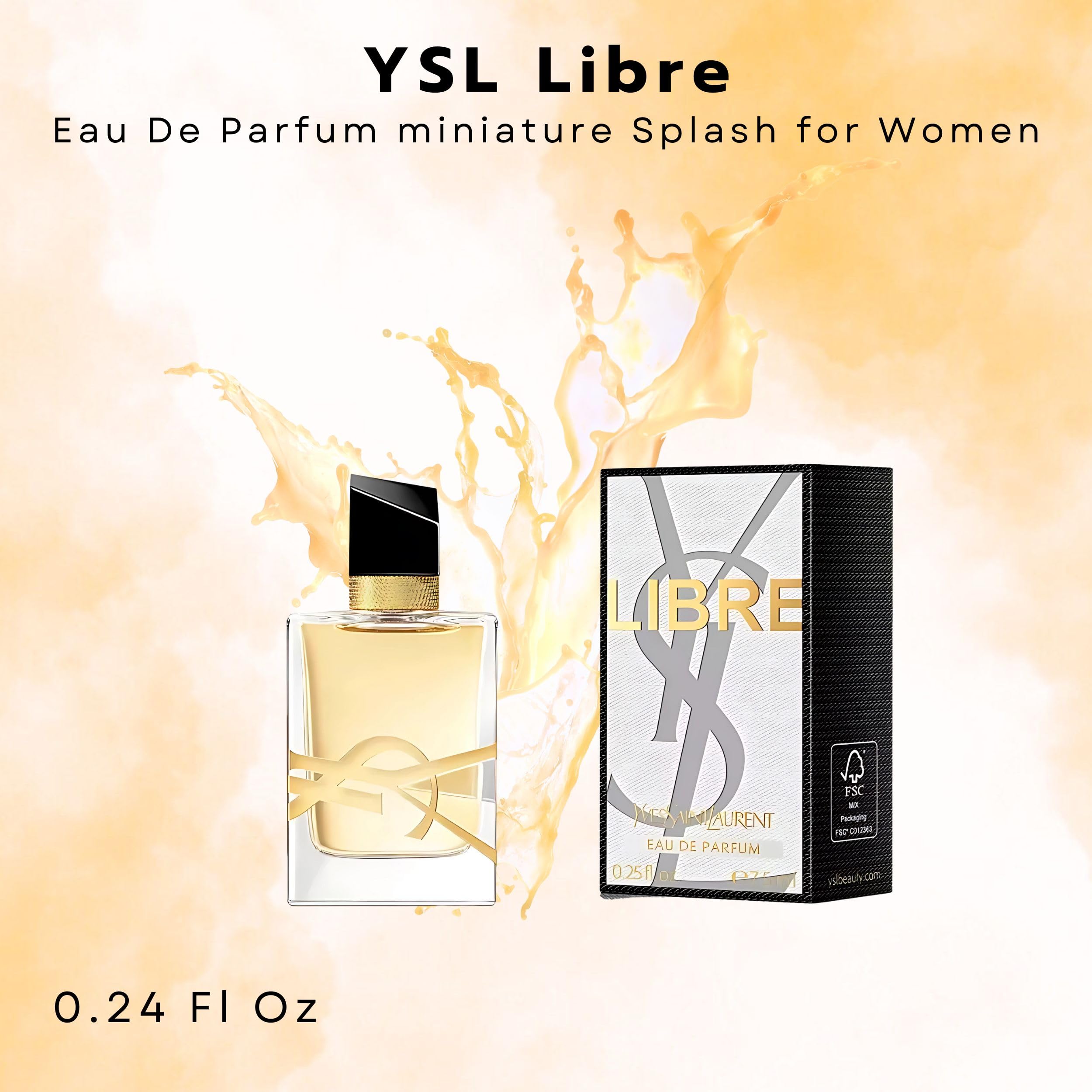 Yves Saint Laurent Libre mini etiqueta: detalle elegante para reconocer el aroma