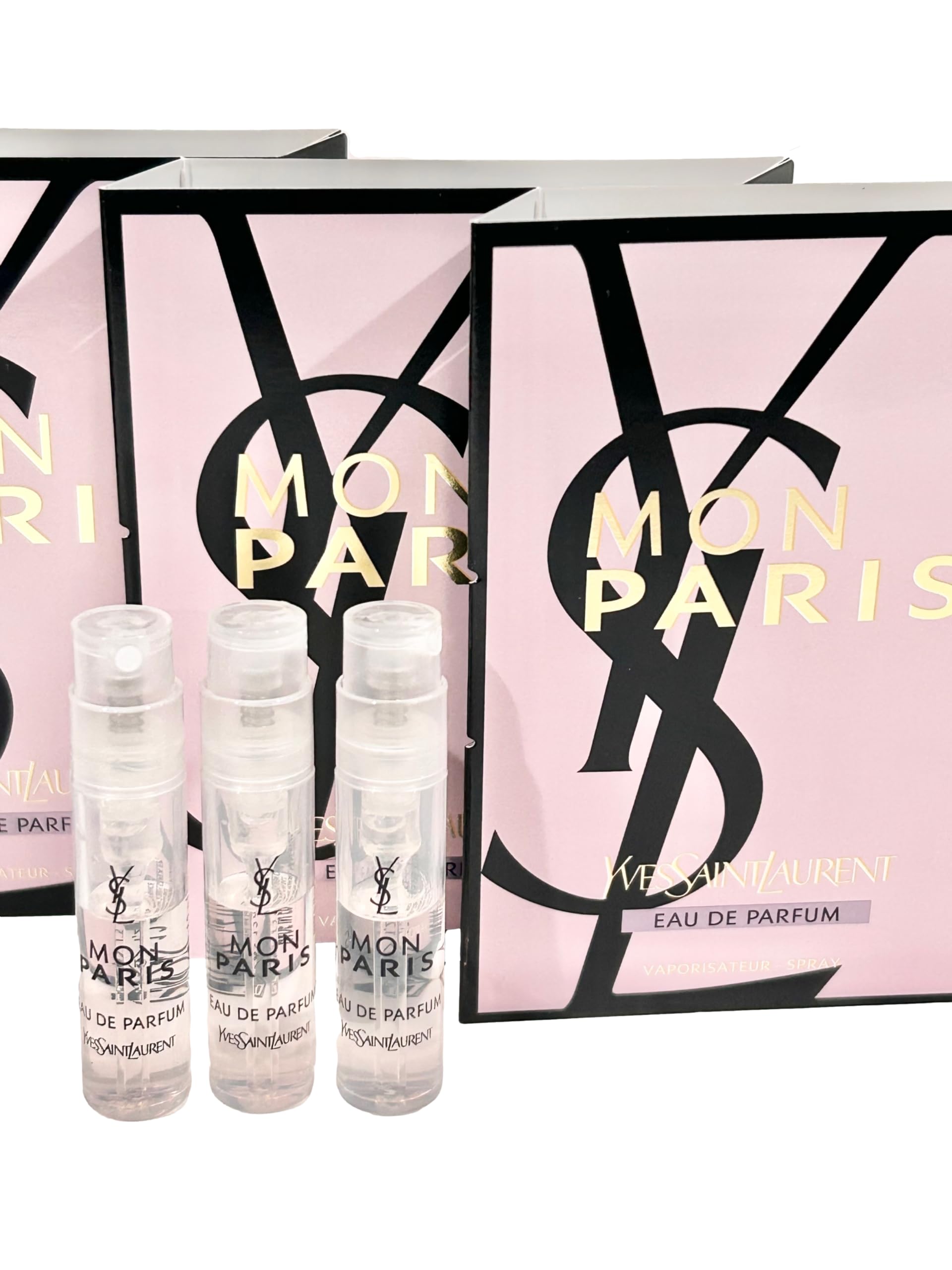 Conjunto de 3 muestras MON PARIS EDP para comparar notas y elegir tu favorita.
