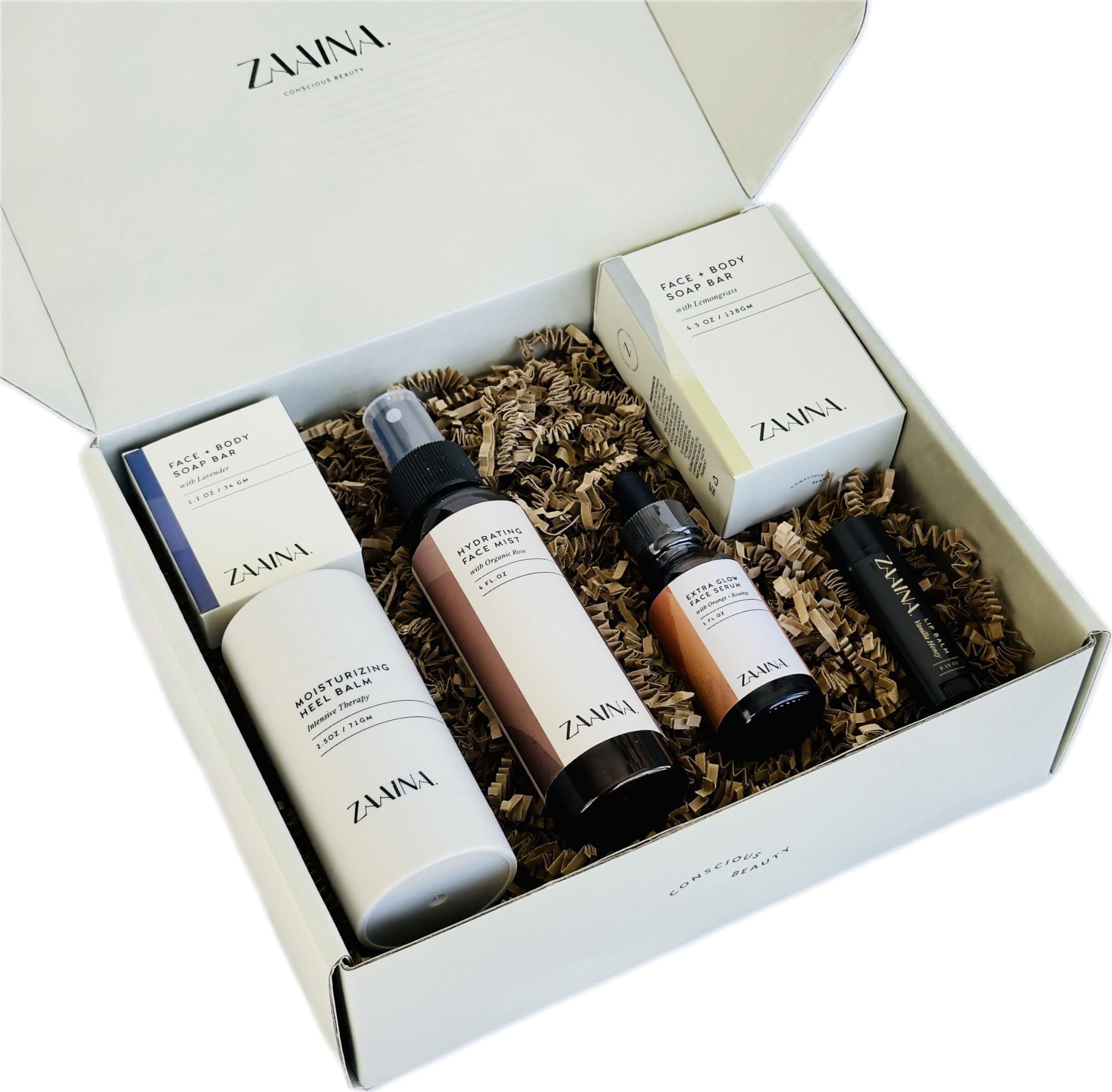 ZAAINA Spa Gift Set rose face mist bottle with soothing aroma