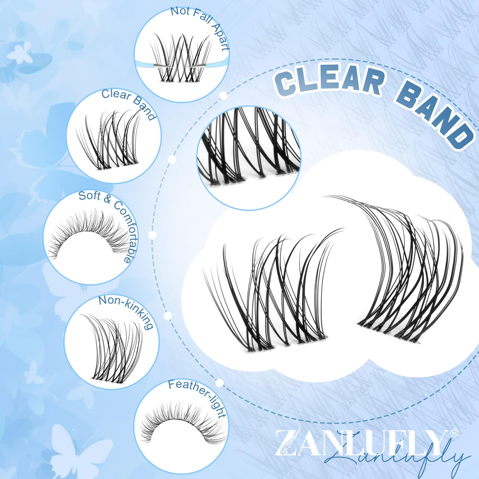 zanlufly brochas precisión para una aplicación limpia y precisa