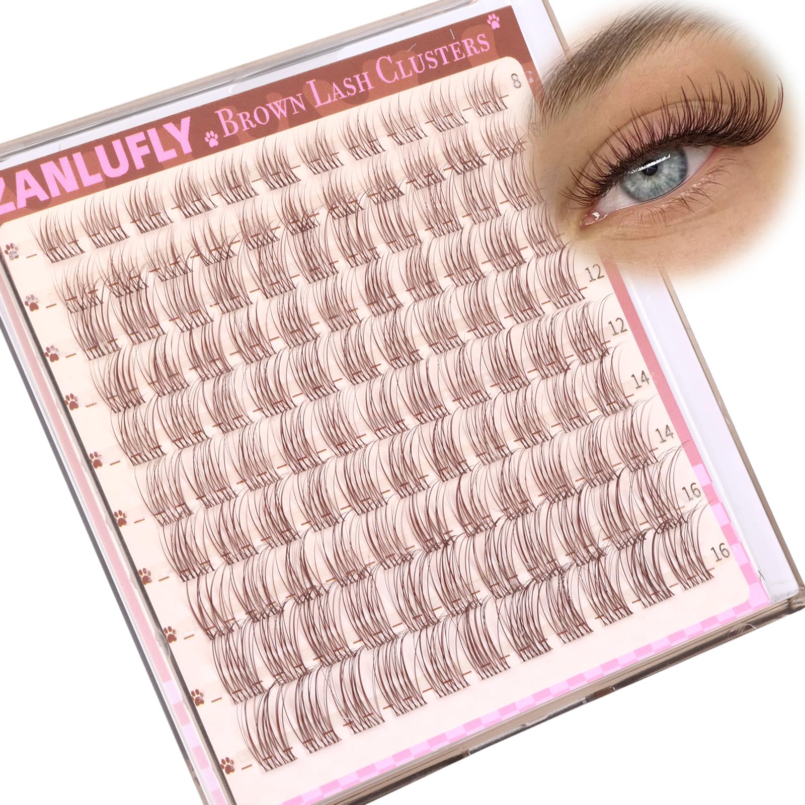 zanlufly lash clusters experiencia cómoda de uso diario, sin peso perceptible.