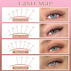 zanlufly lash clusters con efecto plumoso, realce suave de la mirada sin esfuerzo.
