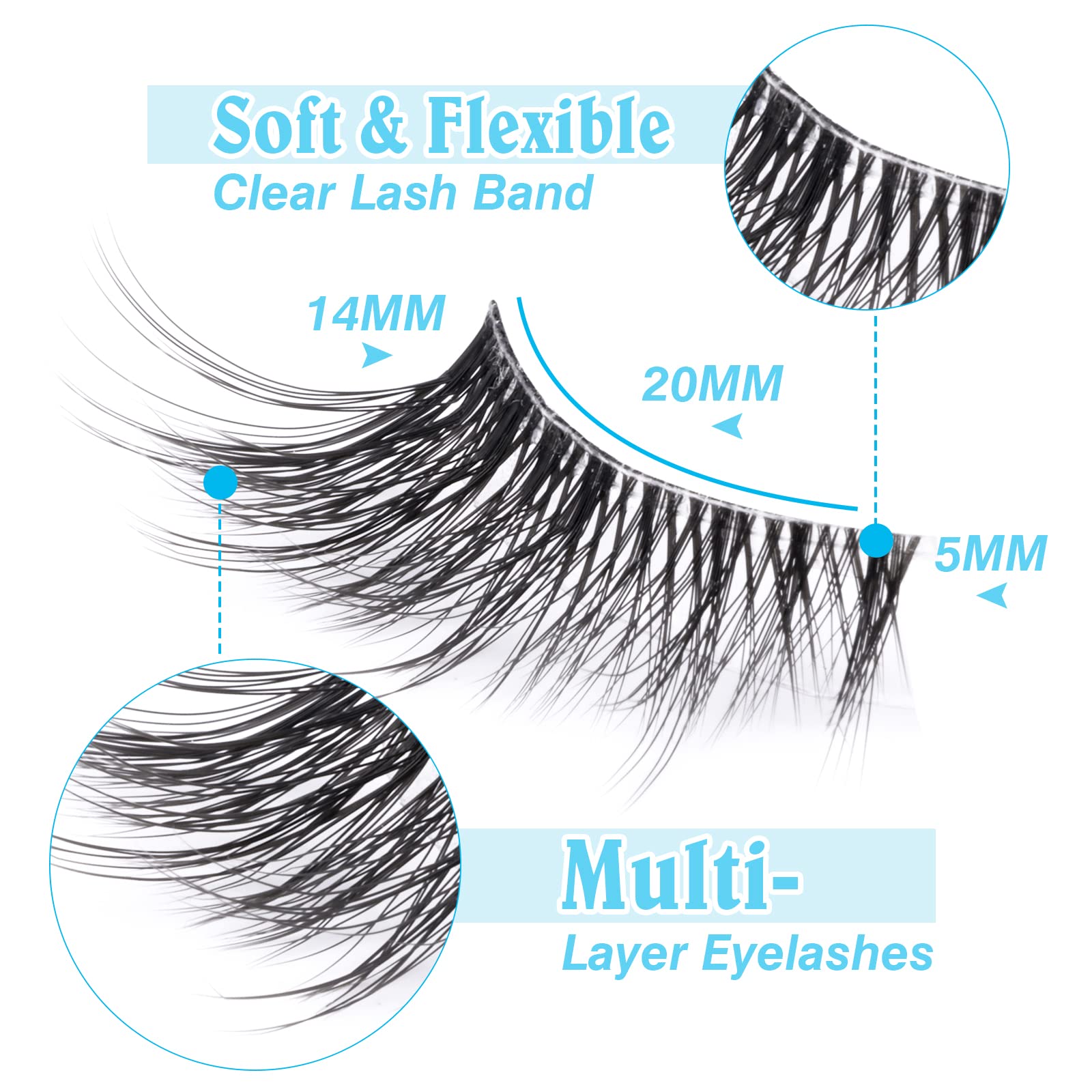 zanlufly pestanas-3-4 volumen ligero para un look natural