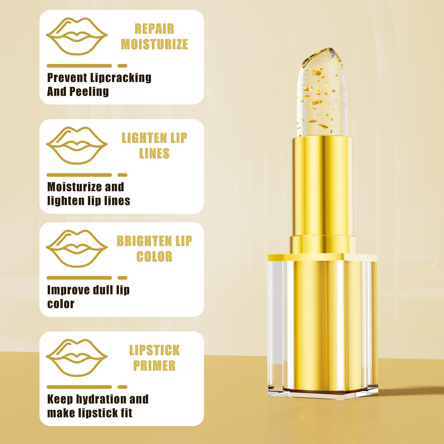 ZARICS barra labial PH cambia color según temperatura y pH de labios