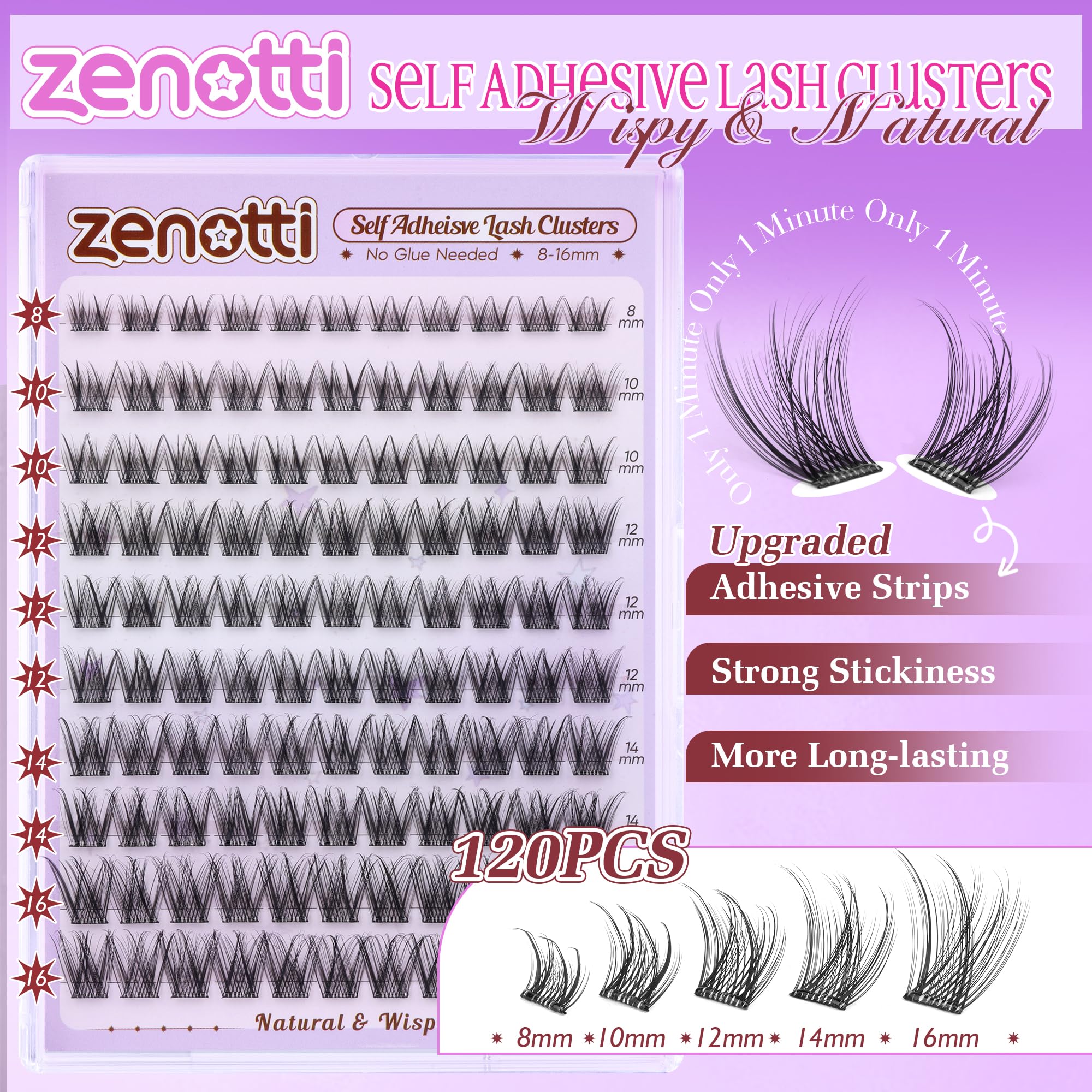el pack zenotti ofrece 120 unidades para uso diario y glam inmediato.