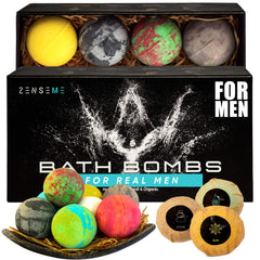 ZenseMe bath bomb sandalwood – calming aroma for relaxation and muscle relief