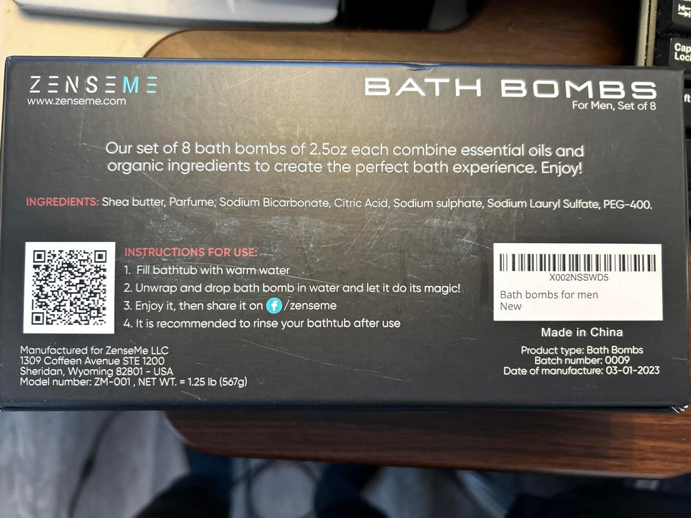 ZenseMe bath bomb vanilla – cozy aroma finishing a long day