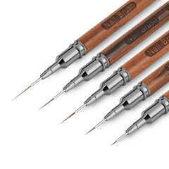 ZEOHBETY pinceles delineadores para uñas de 6 mm, precisión para líneas finas.