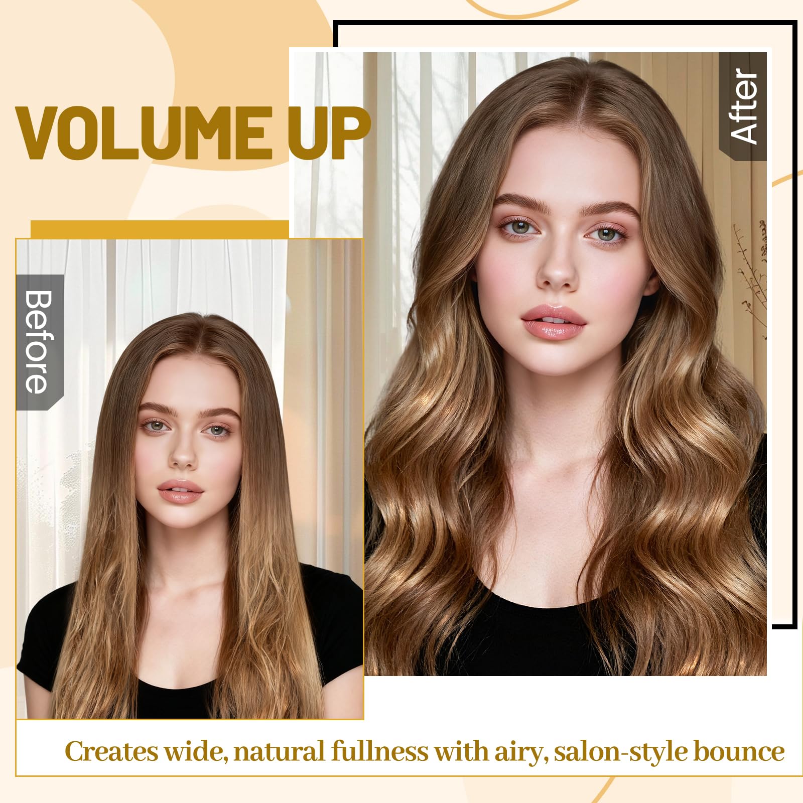 Zephlow rizos suaves Airwrap con volumen natural y movimiento.