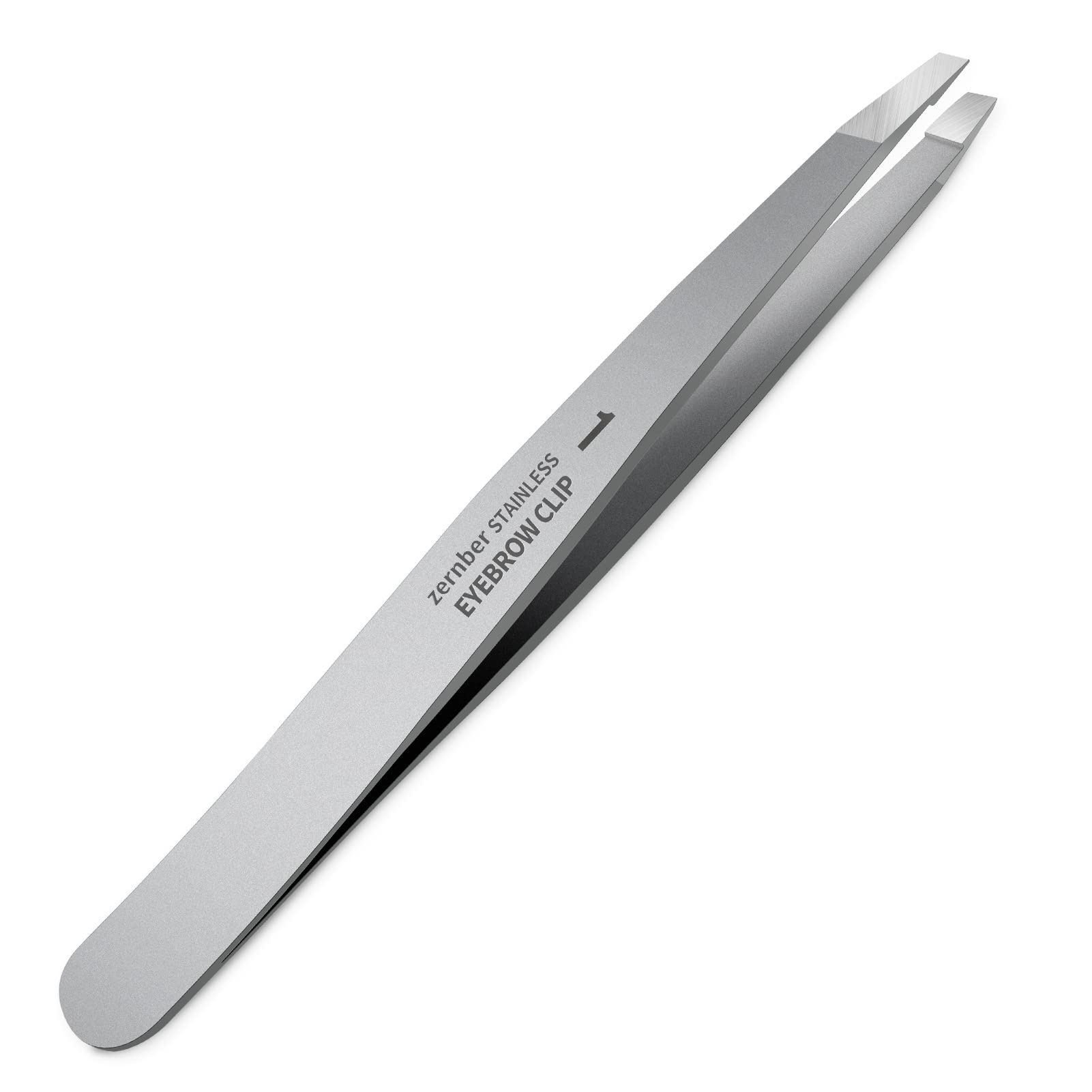 Pinzas ZERNBER para cejas con punta plana, precisión para delinear rasgos faciales