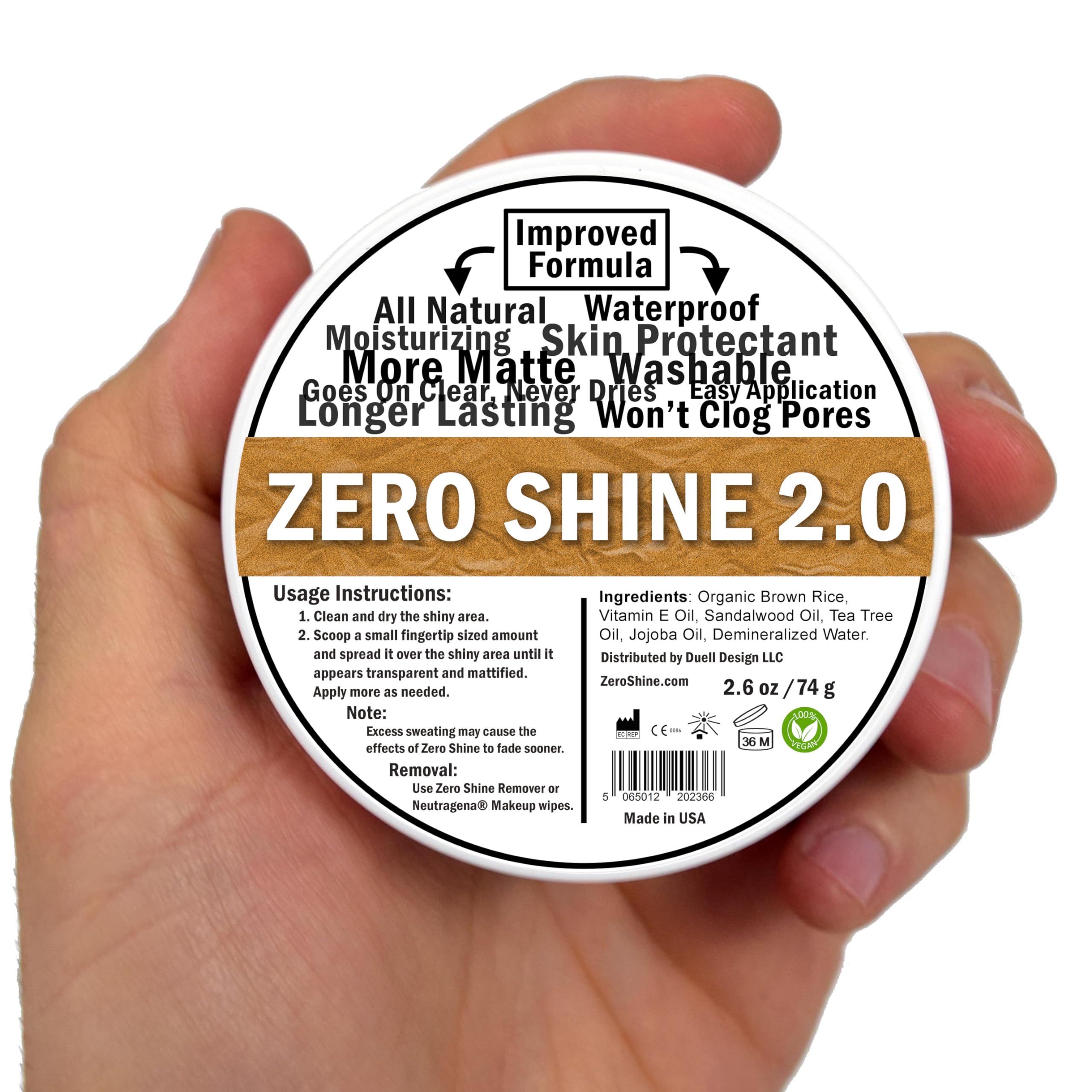 Zero Shine Jar SMP Matte 2.0 presentación compacta para retoques rápidos.
