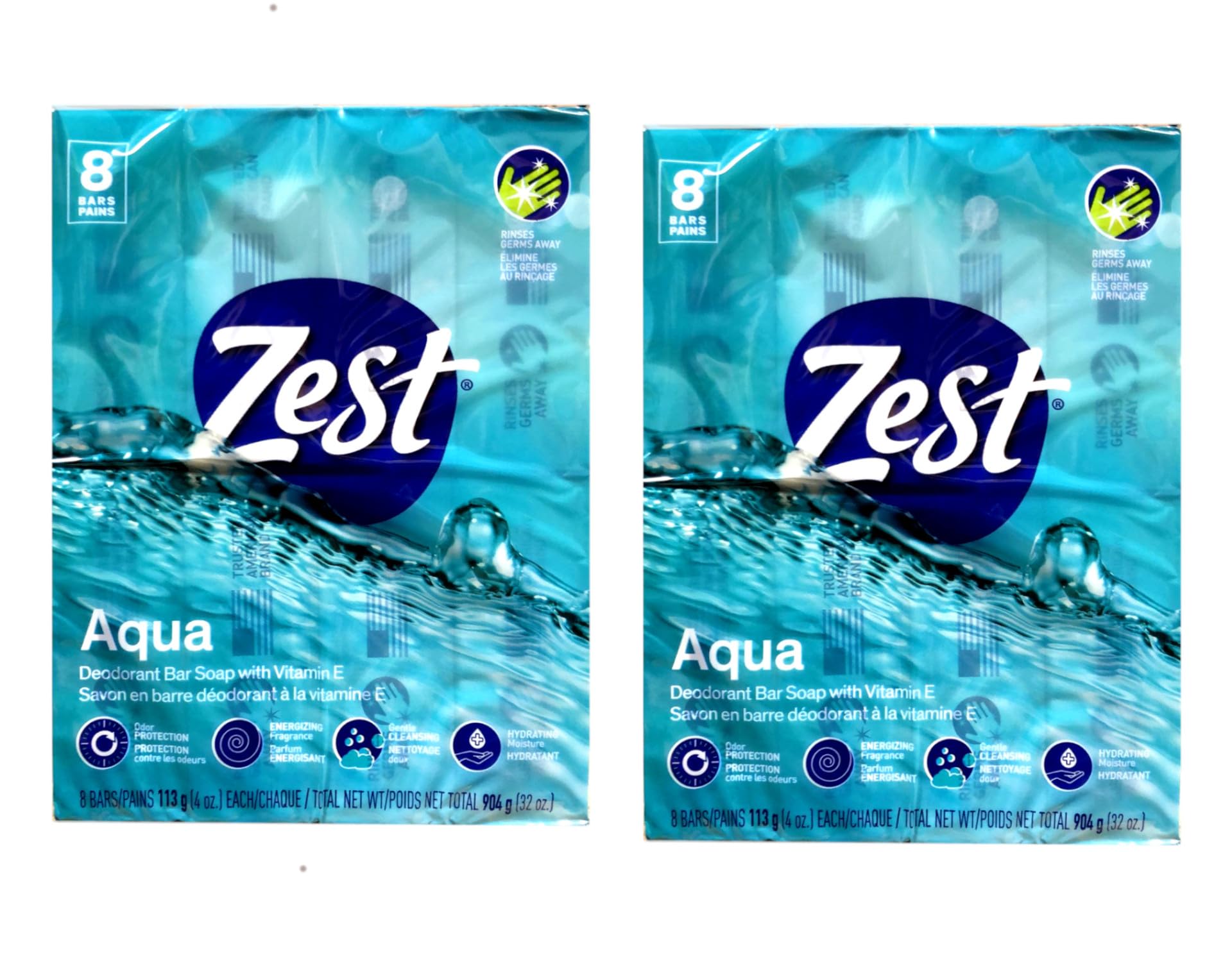 Zest Aqua barra frontal para limpieza diaria y sensación fresca